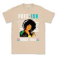 Mushroom juneteenth free ish since 1865 black Classic Tee - artisFamous