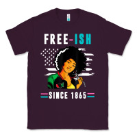 Plum juneteenth free ish since 1865 black Classic Tee - artisFamous