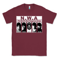 Burgundy n w a Classic Tee - artisFamous