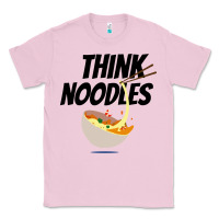 Bubblegum Pink think noodles Classic Tee - artisFamous