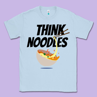 Think Noodles Classic Tee Designed By Artisfamous