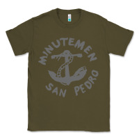 Army Green Minutemen San Pedro Classic Tee - artisFamous