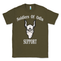 Army Green soldiers of odin worldwide support Classic Tee - artisFamous