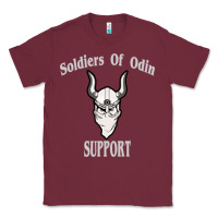 Burgundy soldiers of odin worldwide support Classic Tee - artisFamous