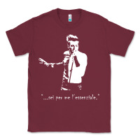 Burgundy marco mengoni l essenziale Classic Tee - artisFamous
