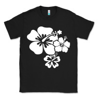 Black hawaiian flower Classic Tee - artisFamous