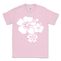 Bubblegum Pink hawaiian flower Classic Tee - artisFamous