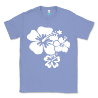 Colony Blue hawaiian flower Classic Tee - artisFamous