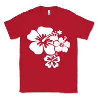 Red hawaiian flower Classic Tee - artisFamous