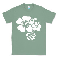 Sage hawaiian flower Classic Tee - artisFamous