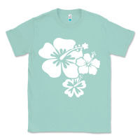 Seafoam hawaiian flower Classic Tee - artisFamous