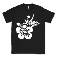 Black hawaiian flower Classic Tee - artisFamous