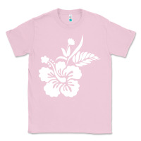 Bubblegum Pink hawaiian flower Classic Tee - artisFamous