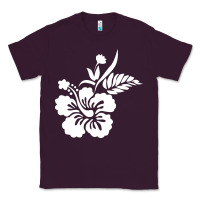 Plum hawaiian flower Classic Tee - artisFamous