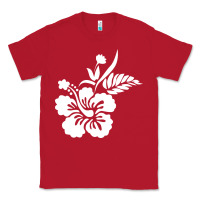 Red hawaiian flower Classic Tee - artisFamous