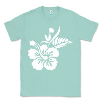 Seafoam hawaiian flower Classic Tee - artisFamous