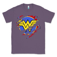 Lavender tear off wonder woman shield Classic Tee - artisFamous