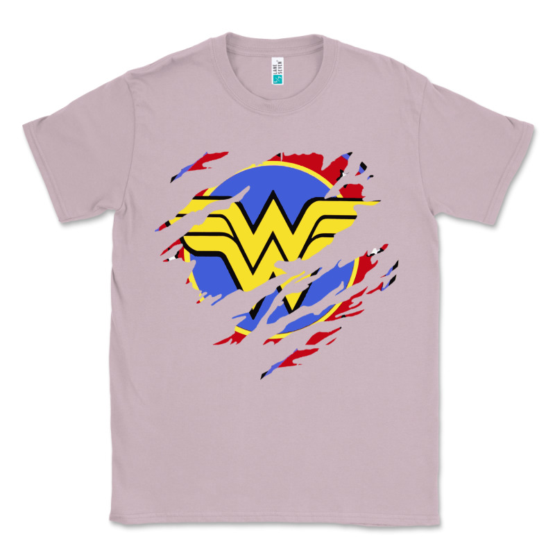 Tear Off Wonder Woman Shield Classic Tee by artisFamous | Teevron