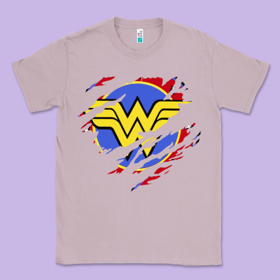 Tear Off Wonder Woman Shield Classic Tee Designed By Artisfamous