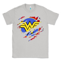 Moon Dust tear off wonder woman shield Classic Tee - artisFamous