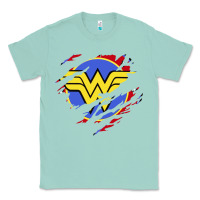 Seafoam tear off wonder woman shield Classic Tee - artisFamous