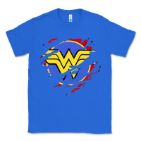 True Royal tear off wonder woman shield Classic Tee - artisFamous