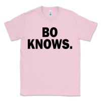 Bubblegum Pink bo knows (black text) Classic Tee - artisFamous