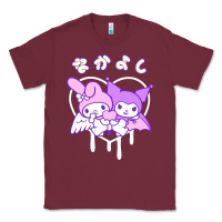 Burgundy melody and kuromi heart Classic Tee - artisFamous