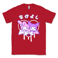Red melody and kuromi heart Classic Tee - artisFamous