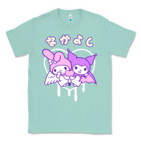 Seafoam melody and kuromi heart Classic Tee - artisFamous