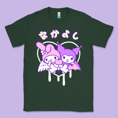 Melody And Kuromi Heart Classic Tee Designed By Artisfamous