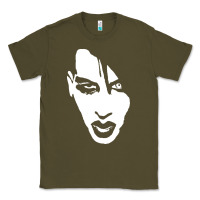 Army Green marilyn manson face Classic Tee - artisFamous