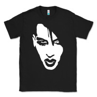 Black marilyn manson face Classic Tee - artisFamous