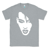 Heather Grey marilyn manson face Classic Tee - artisFamous
