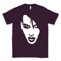 Plum marilyn manson face Classic Tee - artisFamous