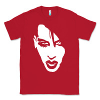 Red marilyn manson face Classic Tee - artisFamous