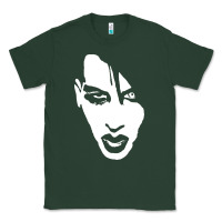 Sports Green marilyn manson face Classic Tee - artisFamous