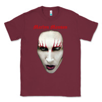 Burgundy marilyn manson Classic Tee - artisFamous