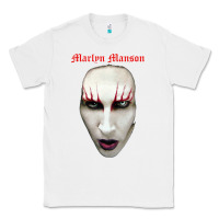 White marilyn manson Classic Tee - artisFamous