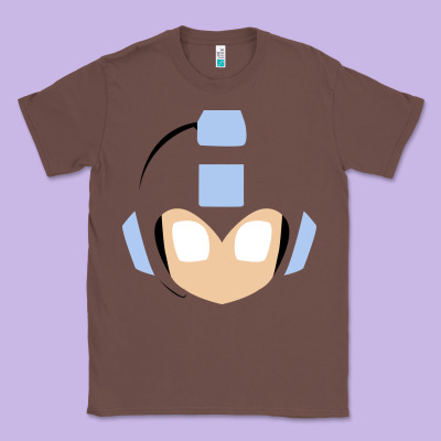 Mega Man Retro Video Game Face Classic Tee Designed By Artisfamous