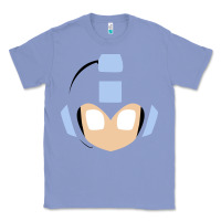 Colony Blue mega man retro video game face Classic Tee - artisFamous