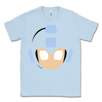 Dusty Blue mega man retro video game face Classic Tee - artisFamous