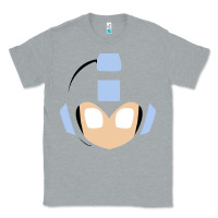 Heather Grey mega man retro video game face Classic Tee - artisFamous