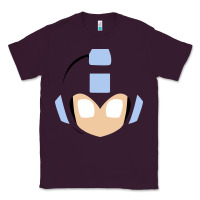 Plum mega man retro video game face Classic Tee - artisFamous