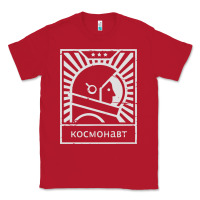 Red cosmonaut – retro soviet space race Classic Tee - artisFamous