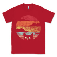 Red cat retro vintage style Classic Tee - artisFamous