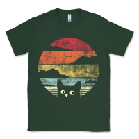Sports Green cat retro vintage style Classic Tee - artisFamous