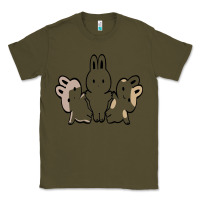 Army Green bunnys Classic Tee - artisFamous