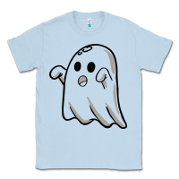 Dusty Blue ghost Classic Tee - artisFamous