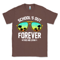 Chestnut school out forever retired teacher retro summer Classic Tee - artisFamous